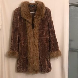 Giacca Vintage style brown long coat. Medium